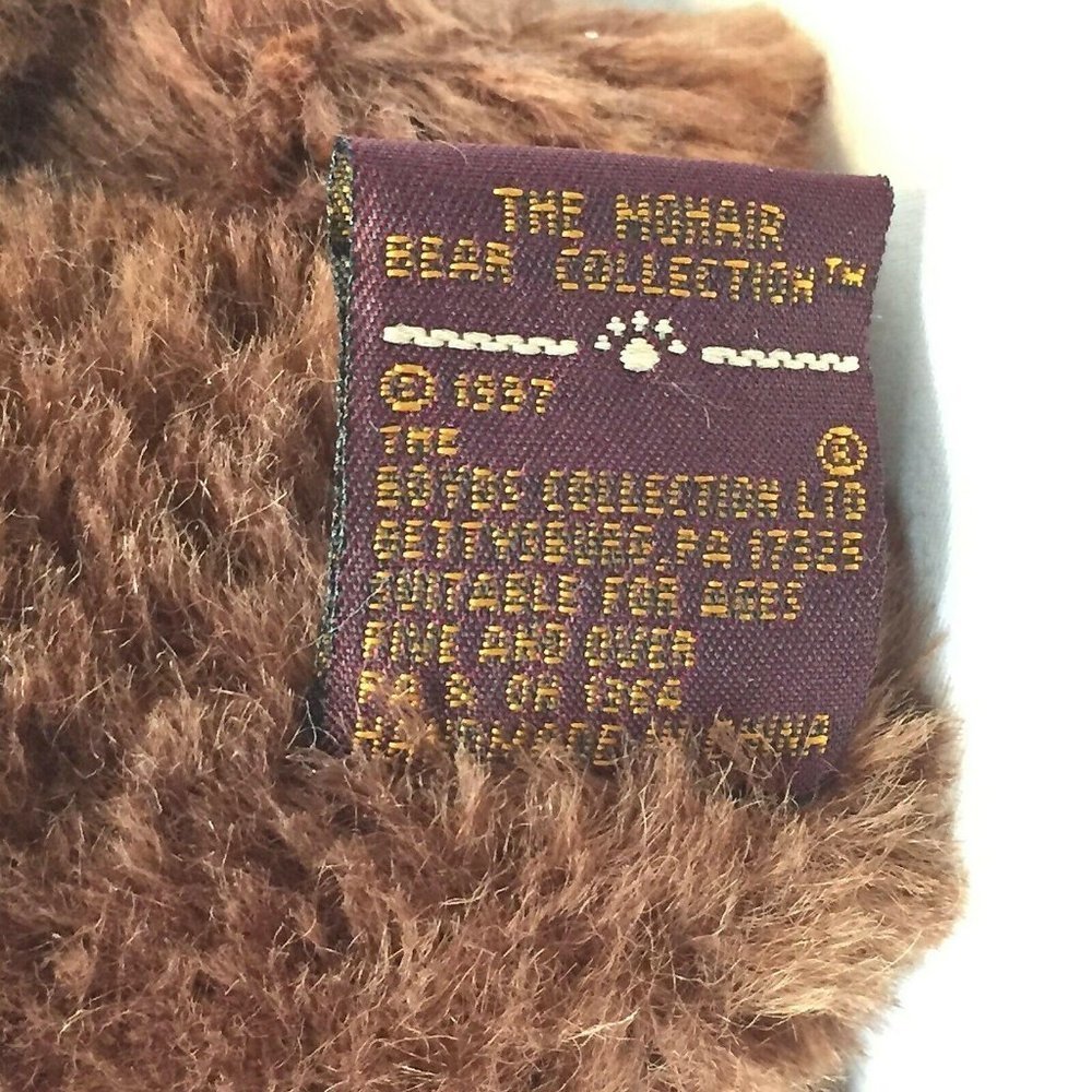 Boyds Mohair Bear Reagan V Bearington Limited Edition 9 Inch 590070-05 with Box - Picture 6 of 10